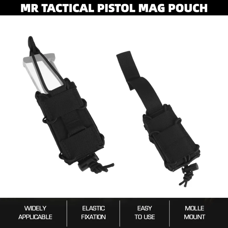 

MR Hunting Pistol Duty Mag Pouch | Quick-Release Pistol Magazine Holder | For Lightweight Belt/Waistband
