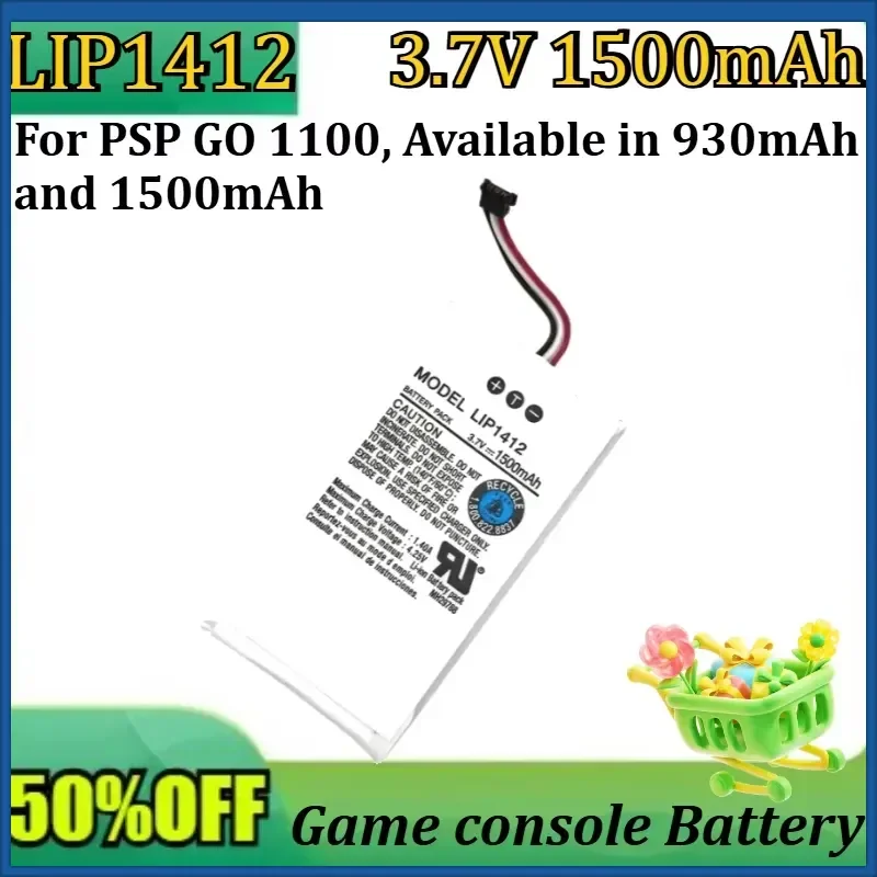 New LIP1412 Battery Model Battery for PSP GO 1100, Available in 930mAh and 1500mAh. High Energy and Long Lasting