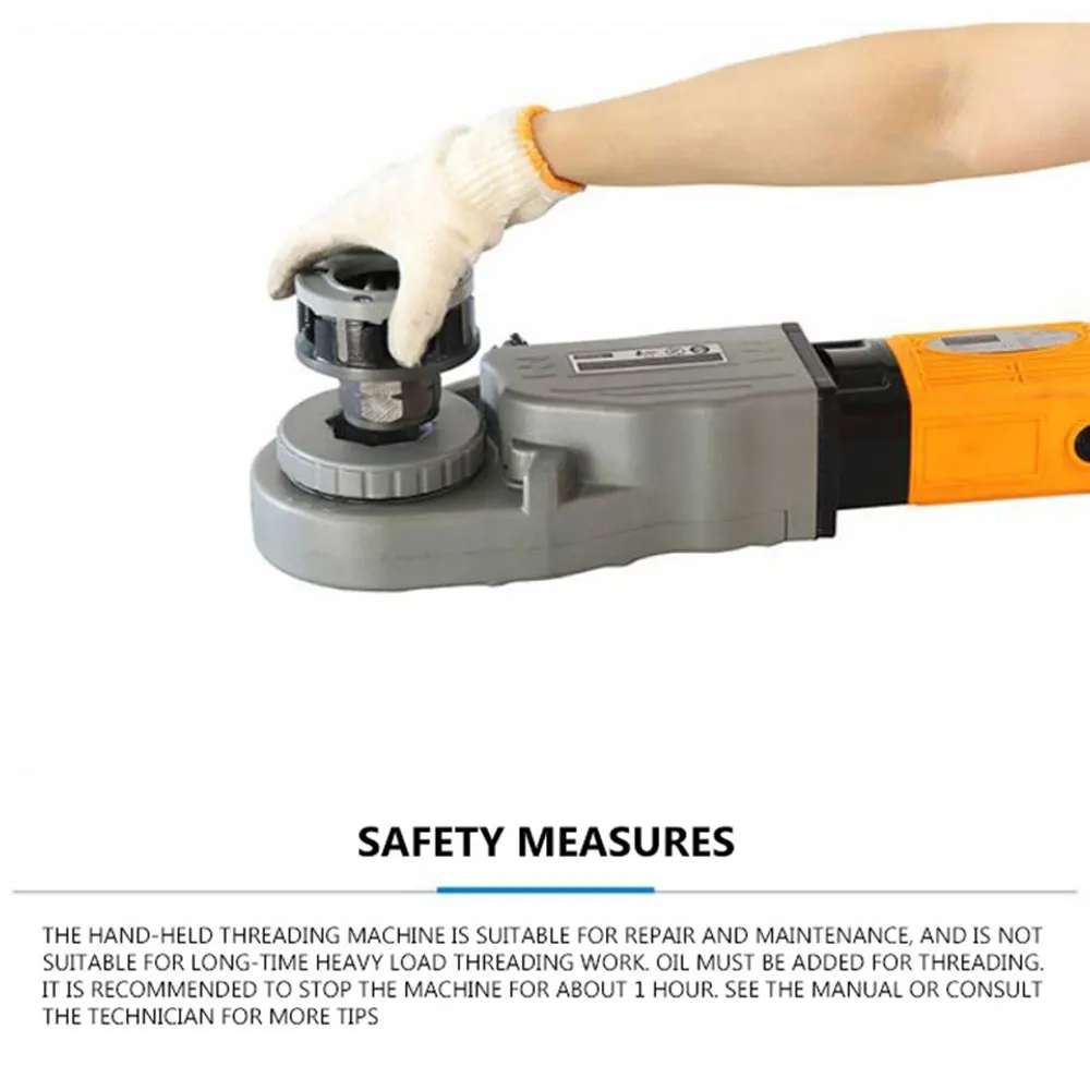 

2 Inch Handheld Electric Pipe Cutter Die Head Threading Machine Pipe Threader Cutting Machine SQ30-2C