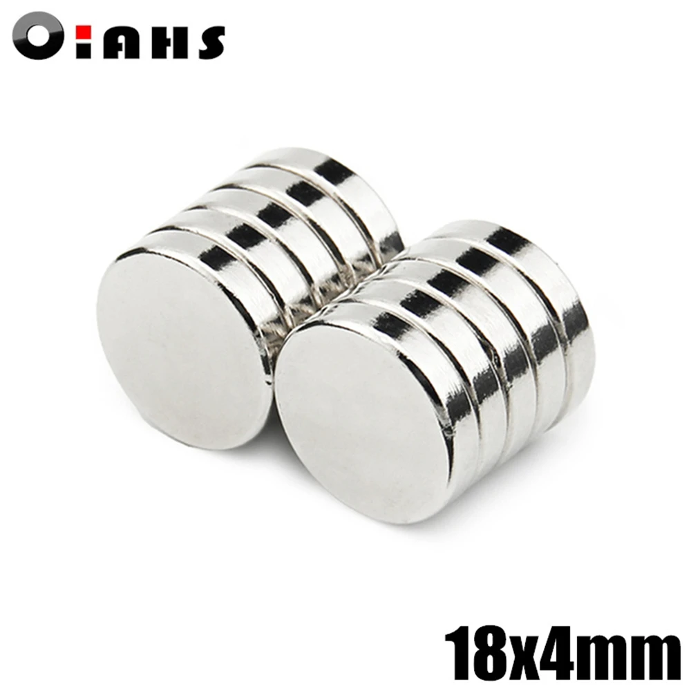 

5-100pcs 18x4mm Super Powerful Strong Bulk Small Round NdFeB Neodymium Disc Magnets Dia 18*4mm N35 Rare Earth NdFeB Magnet