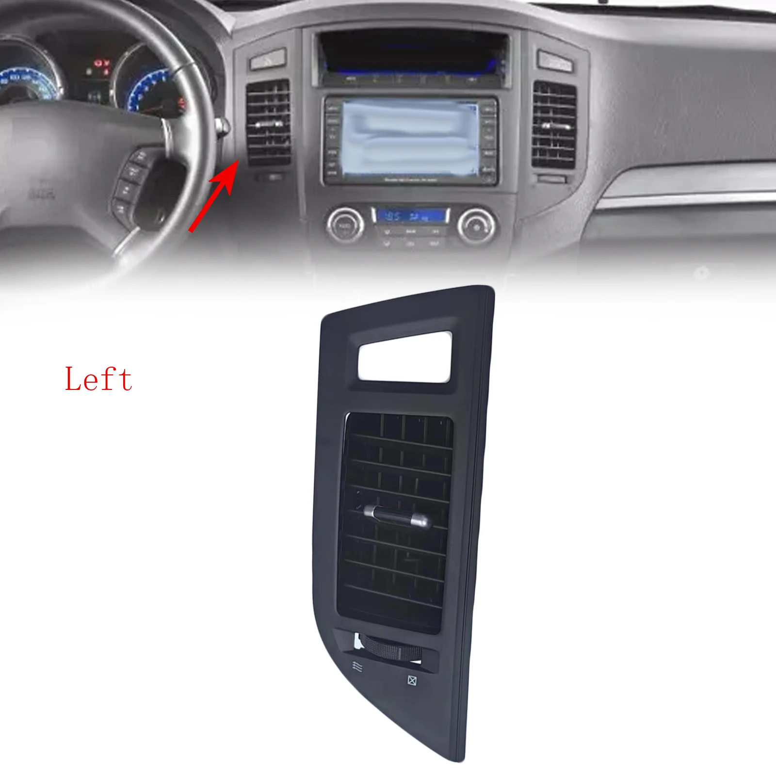 Middle Left Air Vent Outlet for Mitsubishi For Pajero For Montero V87 V93 Middle Left Model year compatibility 2007 2022