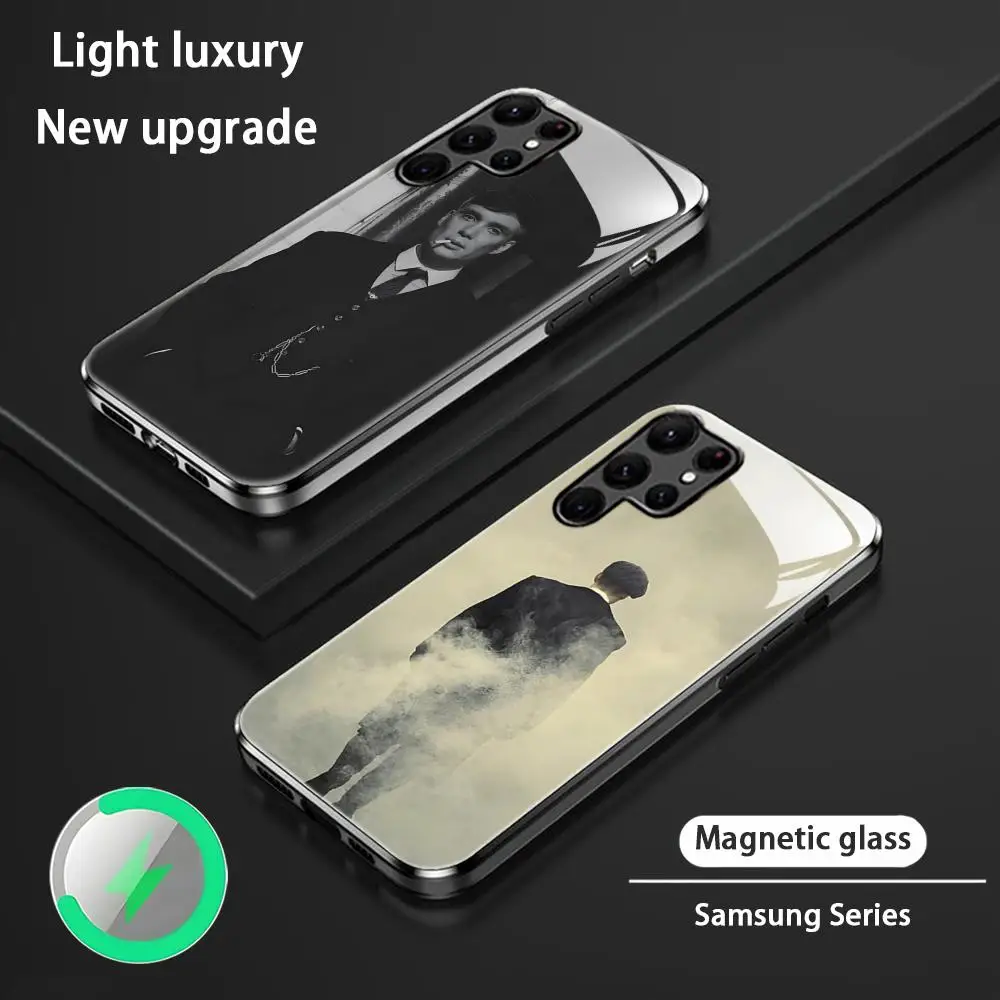 Peaky B-Blinders TV Show Phone Case For Samsung S26 S25 S24 S23 S22 S21 S20 Plus Ultra Glass Magnetic Case