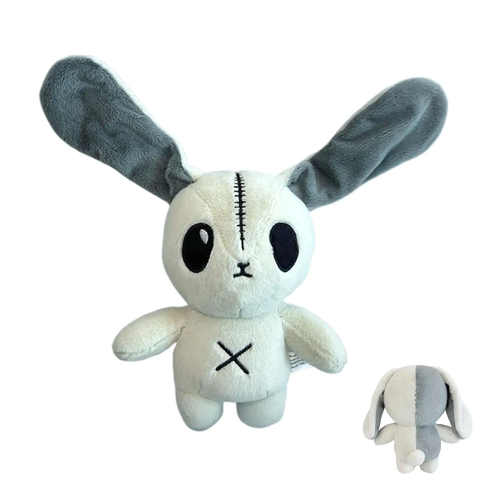 Halloween Haustiere Plüschpuppe Halloween Hase Plüschpuppe Goth Kaninchen Plüsch Stofftier Süßes Halloween Geburtstagsgeschenk für Kinder