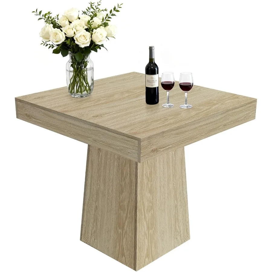 Small Square Dining Eating Table Farmhouse 31.5 Inch for 4 Space‑Friendly