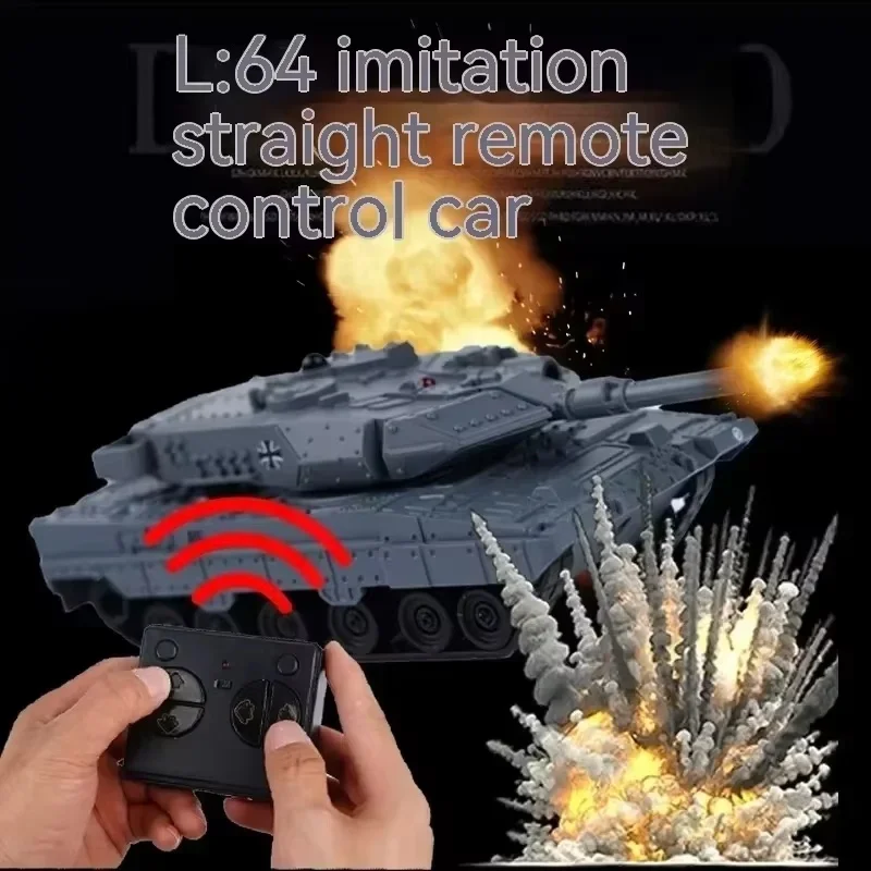 New Remote Control Tracked Tank 777-584 Mini Rc Tank Combat Military Tank Model Simulation Tiger Tank Popular Toy Puzzle Toy Boy