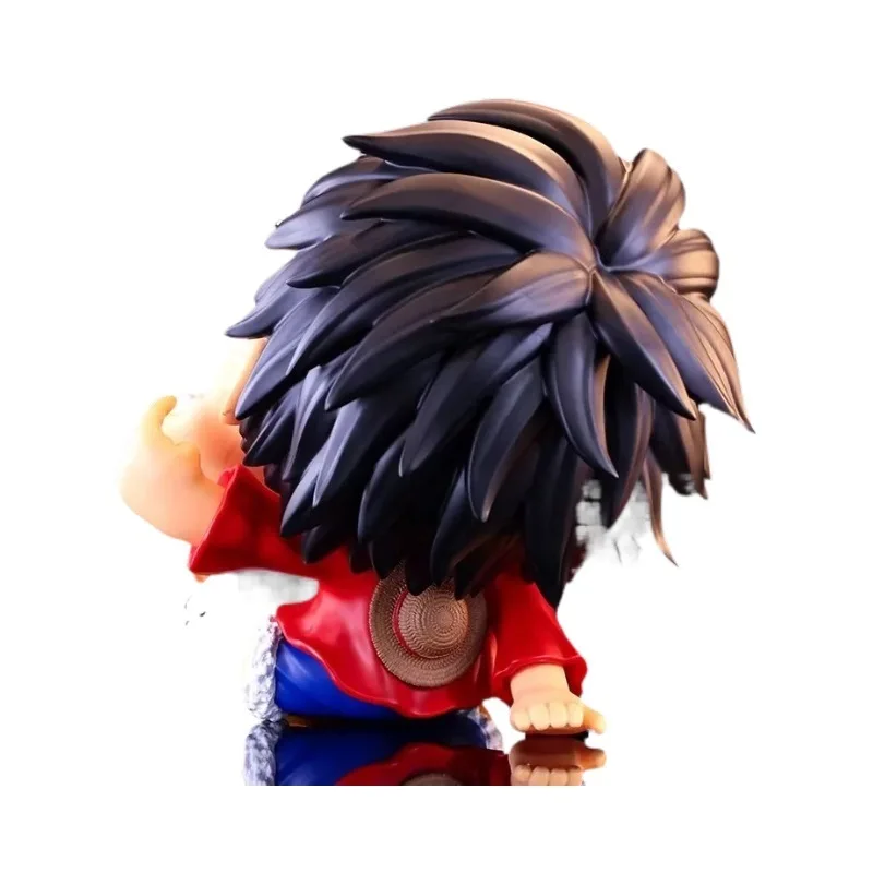 Nova uma peça anime postura sentada boca grande luffy figuras de ação desktop ornamento itens armazenamento modelo boneca presente surpresa