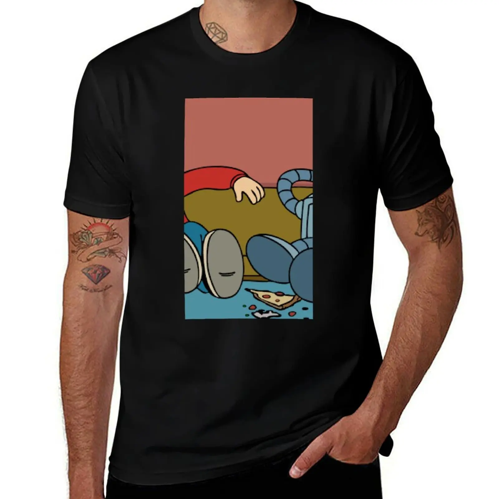 Futurama Bender Fry T-Shirt Simple Trendy Casual T-Shirt