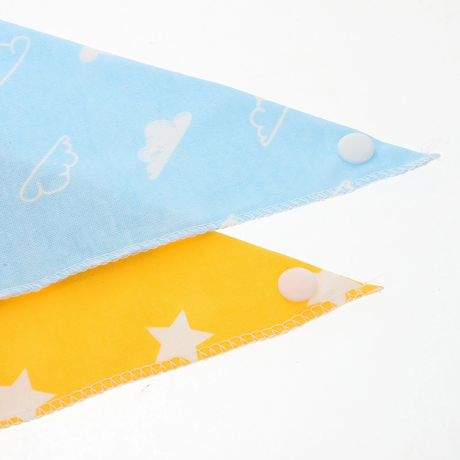 Baby Cotton Bandana Bibs Set Absorbent Adjustable Drool Feeding Towel Comfortable Unisex Newborn Toddler Tear Resistant Washable