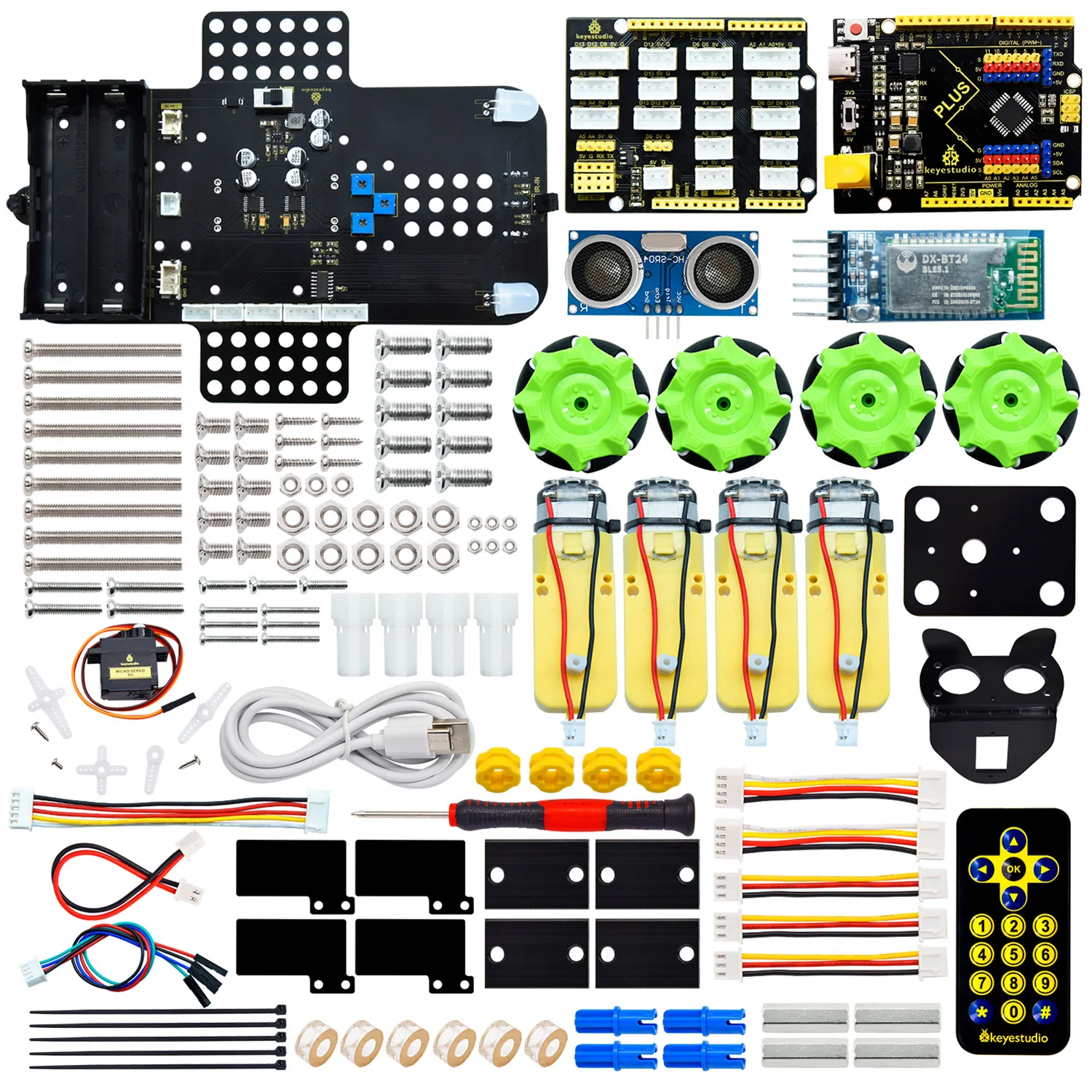 Keyestudio Electronic 4WD Mecanum Robot For Arduino Smart Robotics car Starter Kit