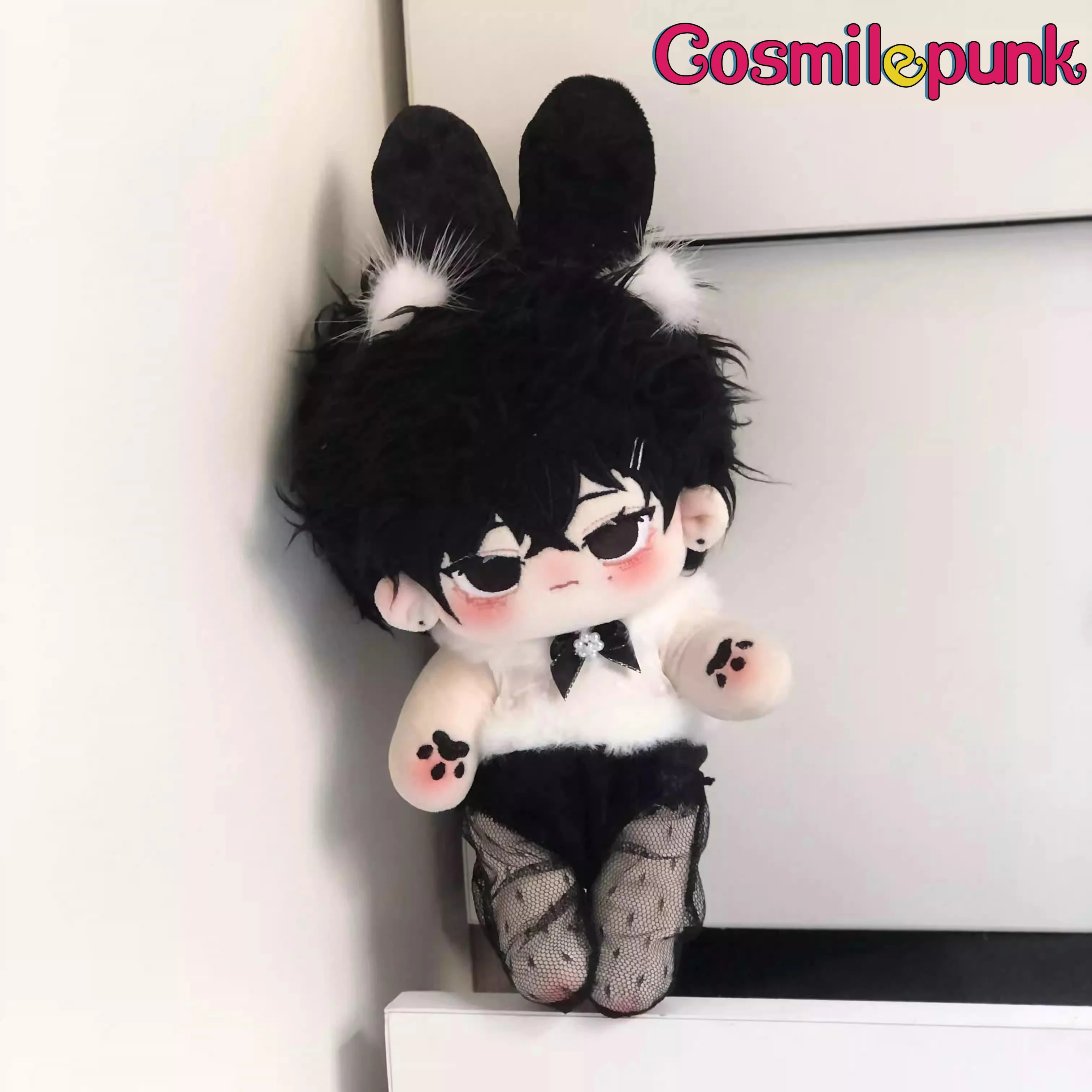 Original Rabbit Black Costume For 10cm 20cm Doll Toy Clothes Outfit Cute Props Cosplay