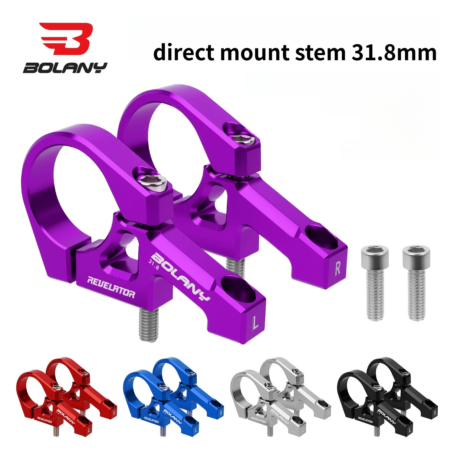 BOLANY direct mount stem 31.8mm For Downhill AM FR MTB Forks electric motorcycle dual crown stem Double shoulder handlebar stem