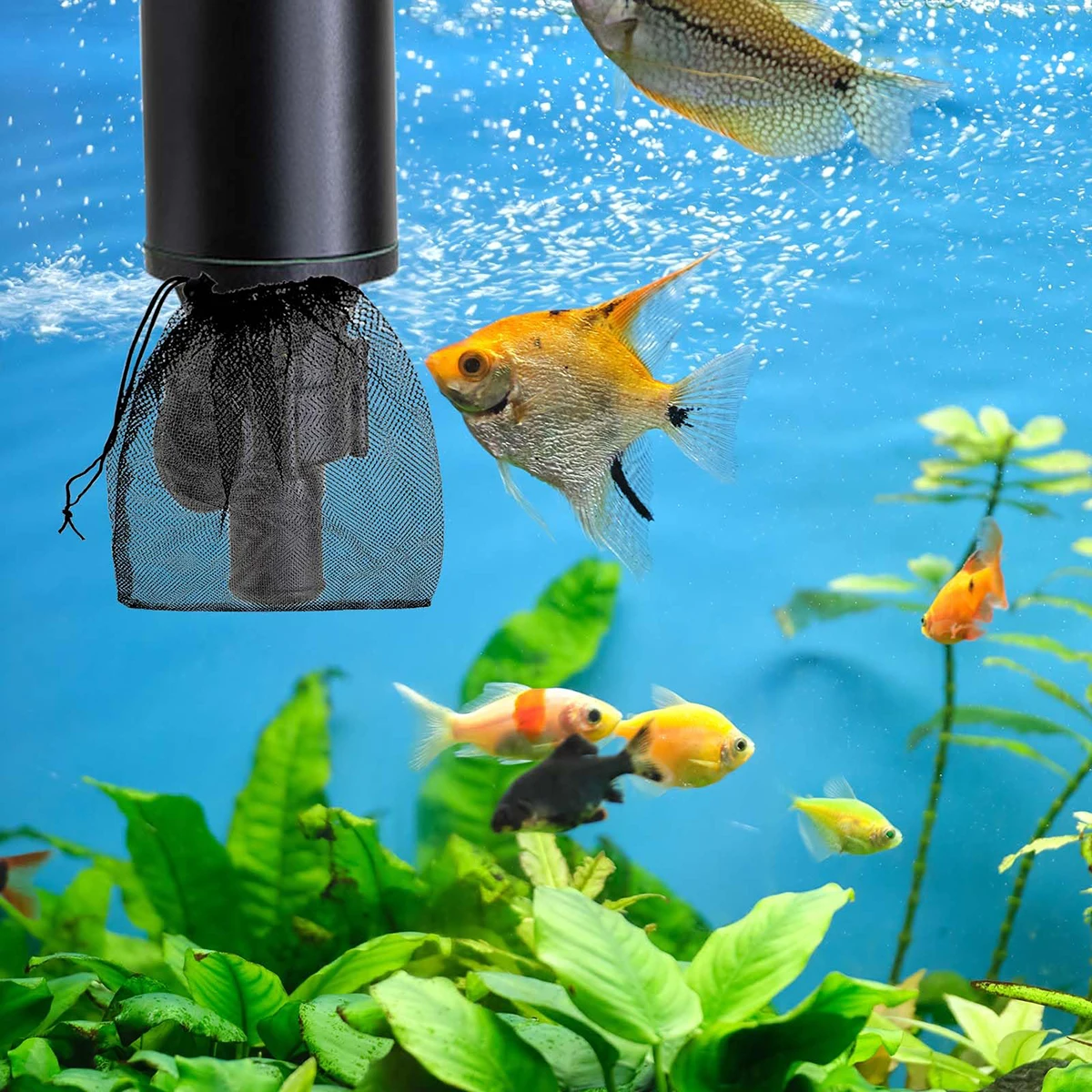 Filter Bags, Pump Filter Mesh Bags Aquarium Pump Bags Pond Pump Filter Bags Mesh Filter Bags for Aquarium Garden Pond