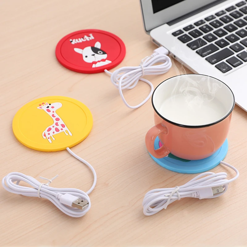

USB Cartoon Silicone Insulated Coaster, Heated Coaster, Constant Temperature Heating Cup, Milk Warmer, Cup Warmer
