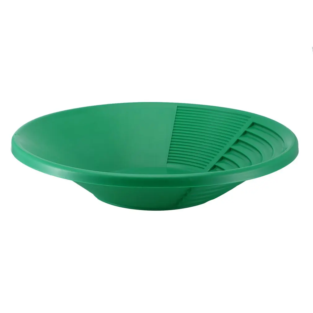 Plastic Gold Basin Nugget Mining Pan Dual Riffle Dredging Prospecting River Tool for MD-3030 Metal Detector Accessories