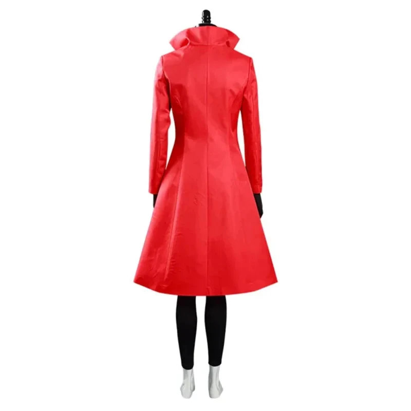 Disfraces de Halloween para Cosplay ★   Disfraz de Carmen Sandiego con Vestido Rojo, Sombrero y Guantes para Navidad, Carnaval, Fiestas y Juegos de Rol para Mujer ☆ Nuevo