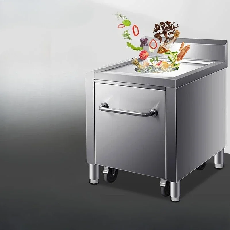 Stainless steel scrap collection car garbage collection car swill table dining car tableware trash can SCD6 | BGA1