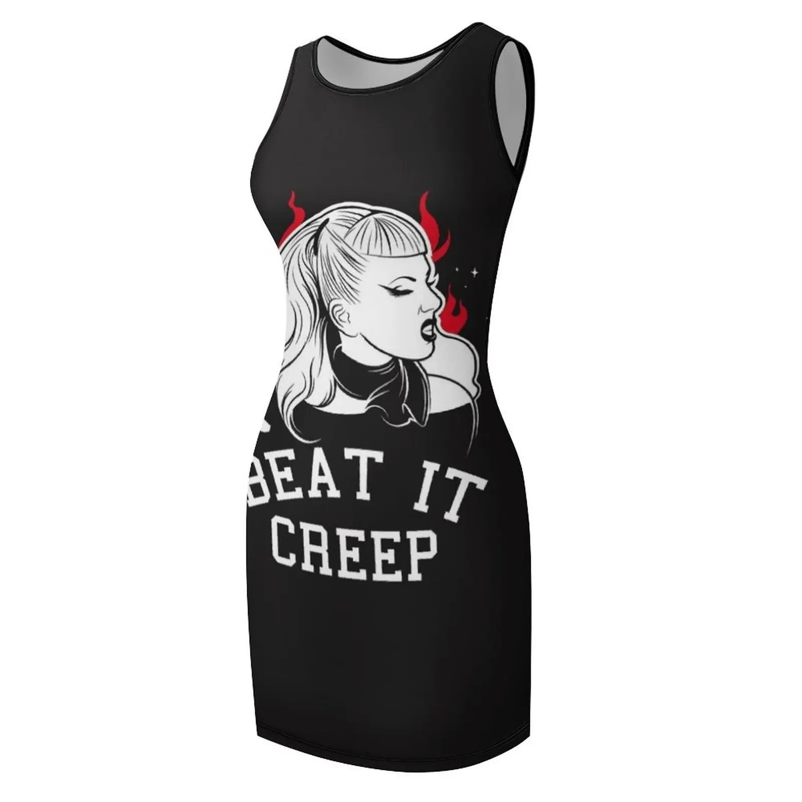 เสื้อยืดแขนกุด Beat It Creep Cry Baby สำหรับทุกเพศ ชุดเดรสลำลอง ชุดพิธีการ ชุดราตรีสำหรับผู้หญิง ชุดสำหรับงานพิเศษ