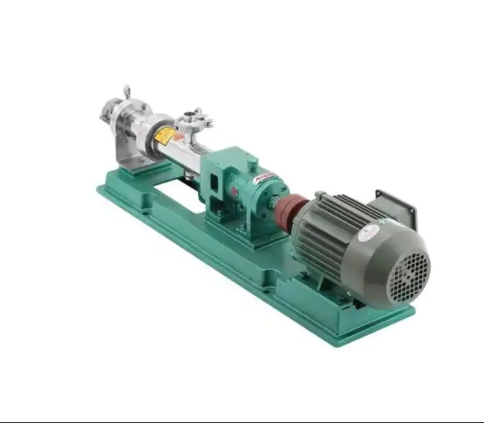 Stainless Steel Screw Pump 0.55kw 380v for Thick Slurry Honey Sauce Rice Syrup Transfer Sludge Single Screw G10-1