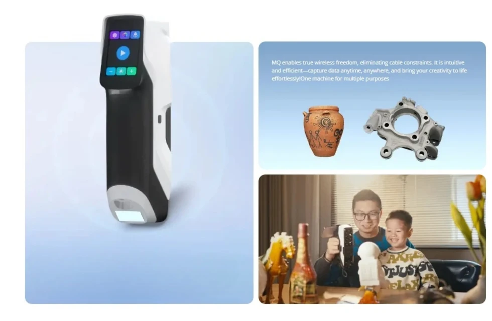 Support Marker/light free scanning High-Precision 3D Fast Scanning Speed Outdoor Scanner Scantech 3DeVOK MQ 3D Scanner