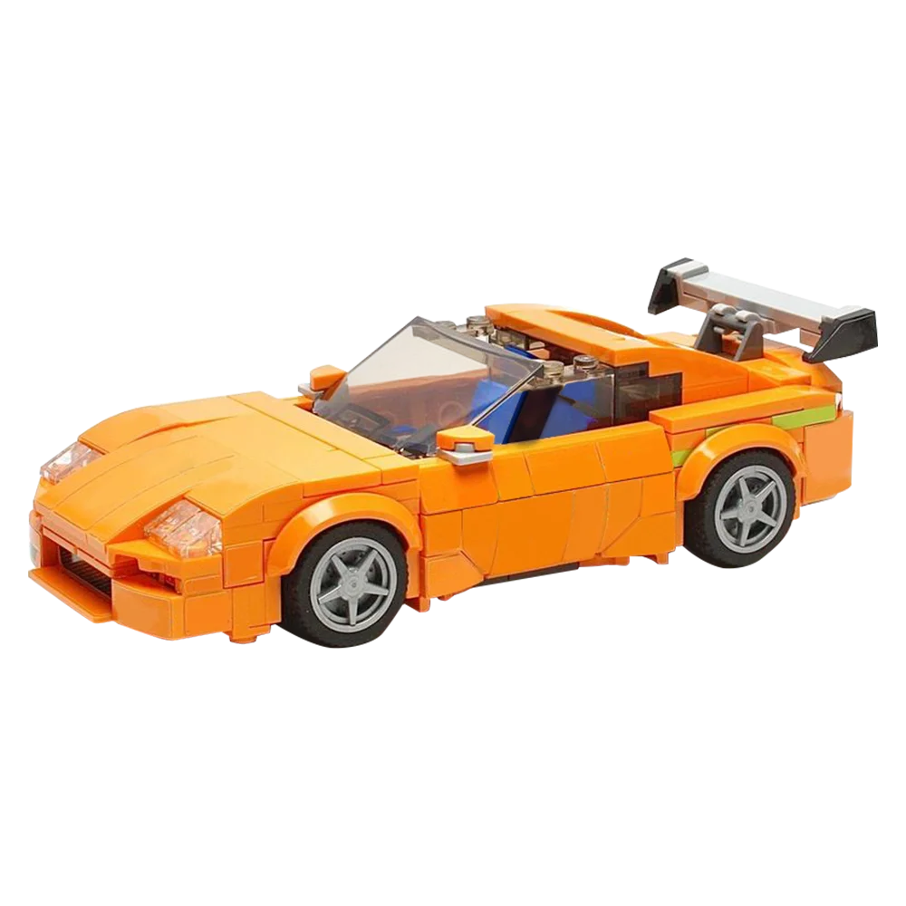 MOC Speed Champions Supra Hornet Car Building Blocks Model Technique Racing Sports Car MOC Supercar Vehicle Set Bricks Toys