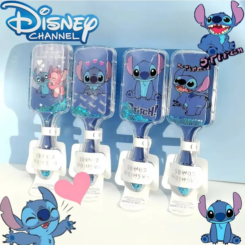 

Disney Stitch Air Cushion Comb Anime Figure Lilo & Stitch Cartoon Cute Portable Scalp Massage Hairdressing Airbag Comb Girl Gift