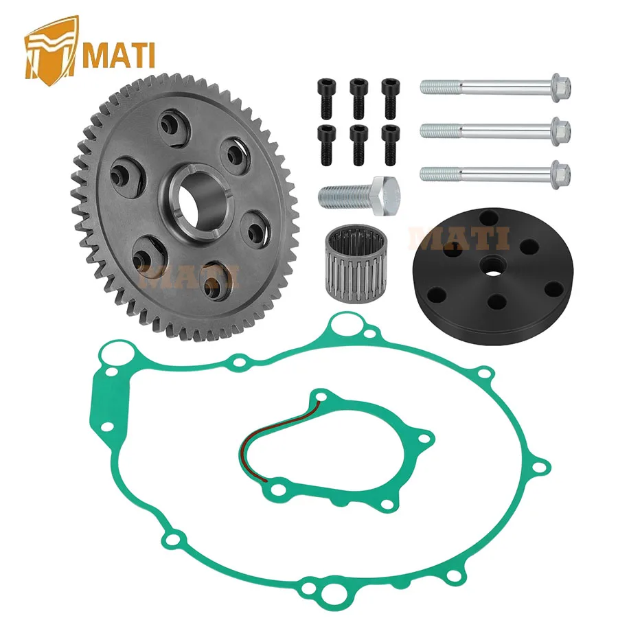 MATI Fit for 2001 2002 2003 Yamaha Raptor 660 YFM660R Starter Starting Clutch One Way Gear Bearing Gasket Flywheel Puller Kit