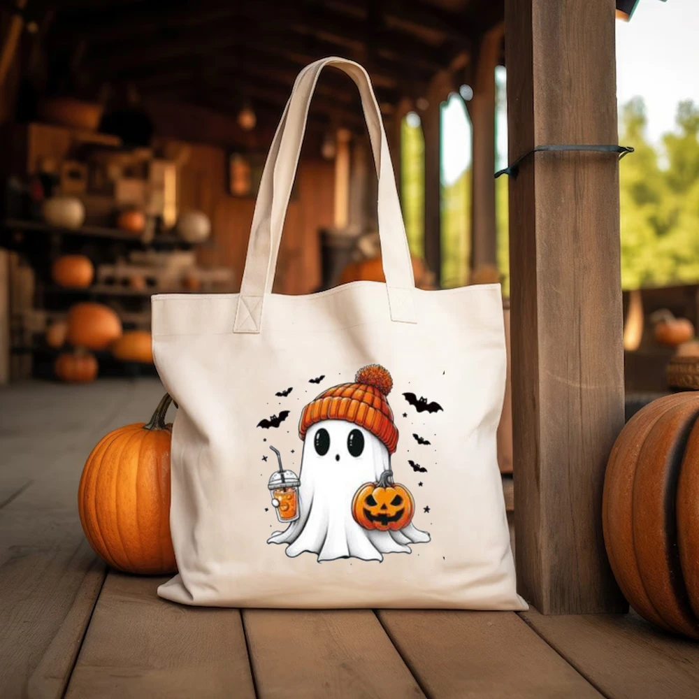 Kids Personalized Halloween Tote Bag Trick Or Treat Tote Bag Halloween Kid Squad Totes Kids Halloween Tote Bag Candy Tote Bags