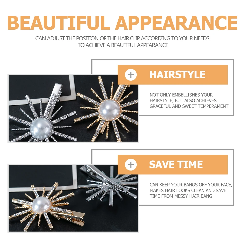 

4pcs Clips Accessories for Women Girls Styling Decorative Hair Hair Jewelry Pins Wedding Bridal Bohemian Beach