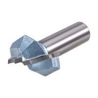 AT43-Professional 12.7Mm Carbide Tipped  Coated Classical Plunge Router Bit, Milling Cutter For Woodworking CNC 1/2X40