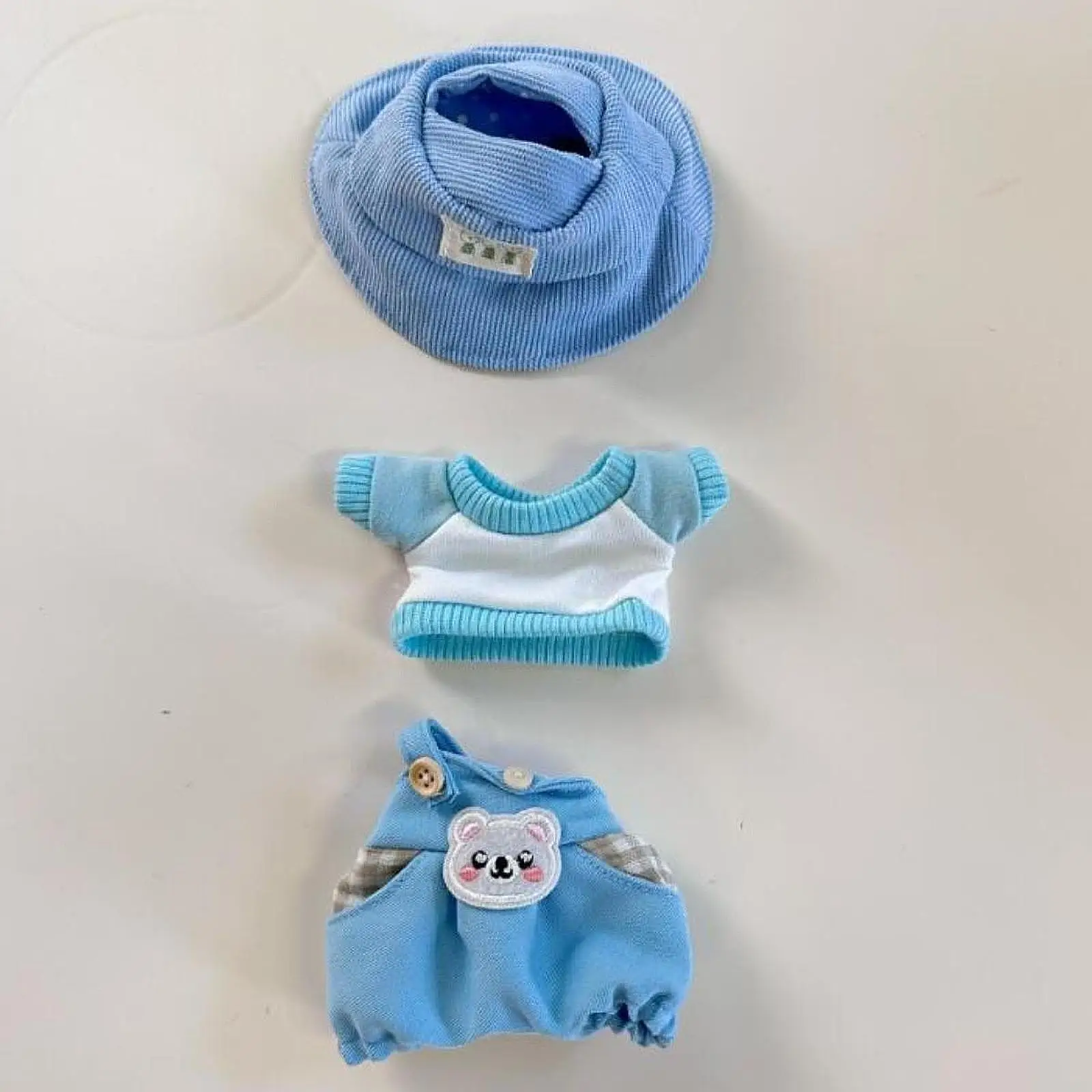 3Pcs Doll Outfit Set with Cap for Custom Dolls T Shirts and Pants for Kids