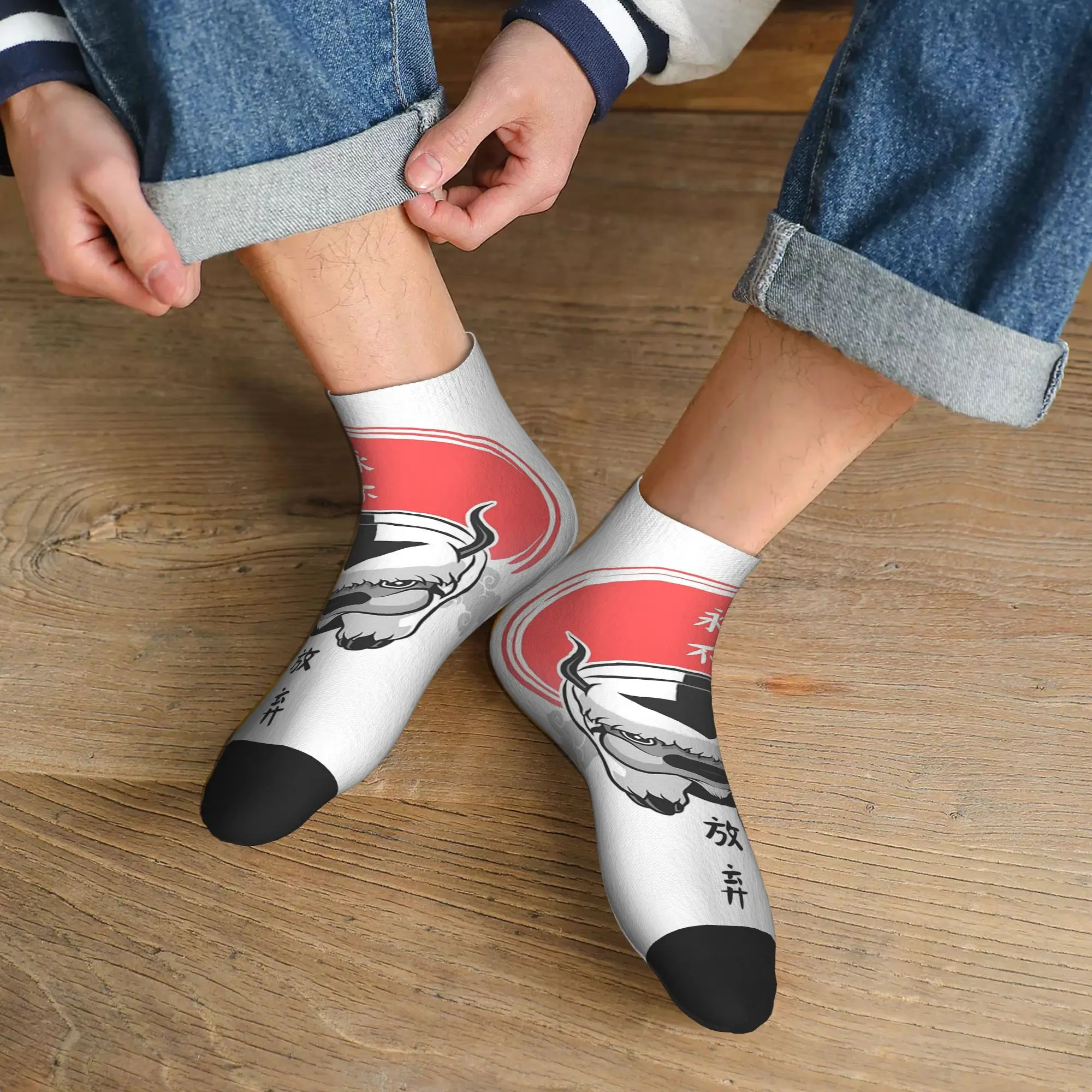 

All Seasons Avatar the last airbender Socks Harajuku High Quality Sport Middle Tube Socks Soft Hip Hop Stockings for Men Women