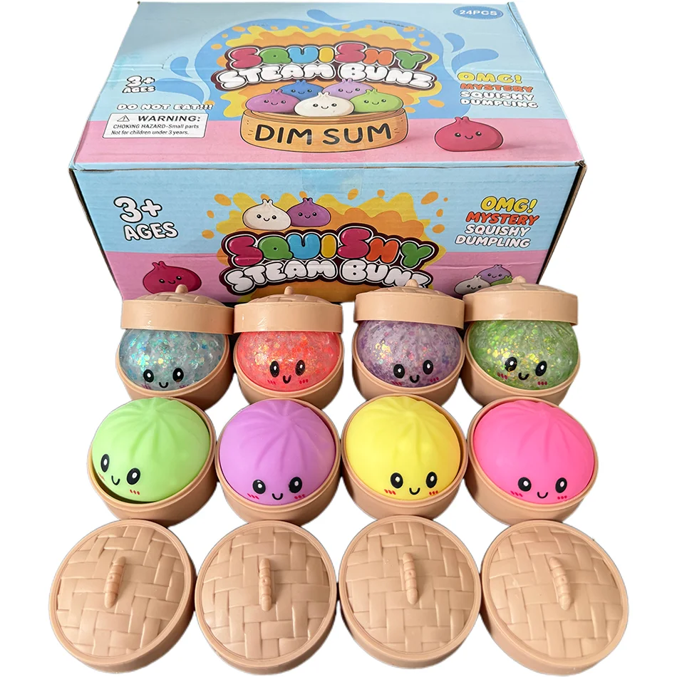 Simulierter Knödel 5,5cm Quetschbares Entspannungs- und Angstlösendes Antistress-Spielzeug zur Stimmungsverbesserung Wiederverwendbares Rebound-Squeeze-Reliever
