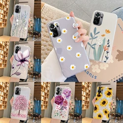 Vintage Flower Daisy Pattern Case For Poco M5S PocoM5S Coque Soft Silicone TPU Transprent Funda For Xiaomi Poco M5S Cover Clear