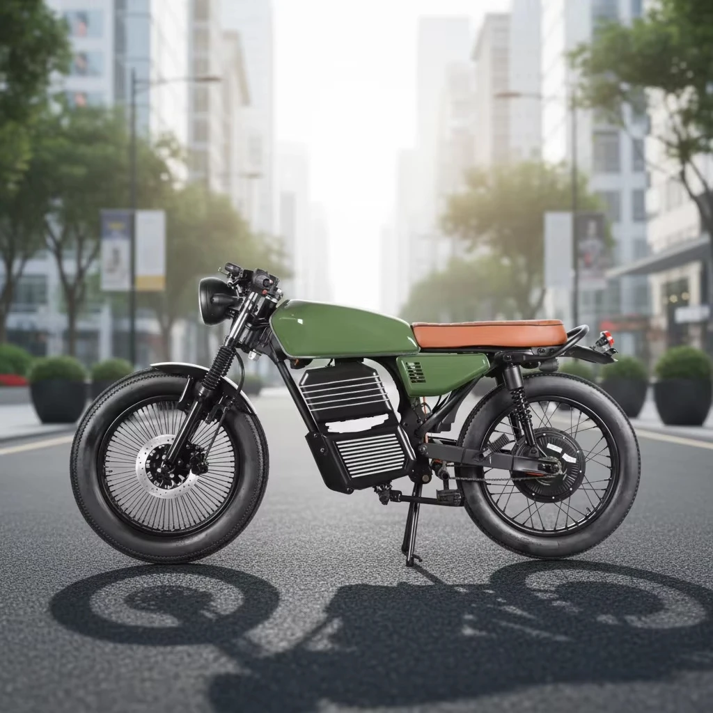 XDSS Electric 72V 2000W Battery Vintage Adult Smart Off-Road Dirt Bike Long Range Streetbikes