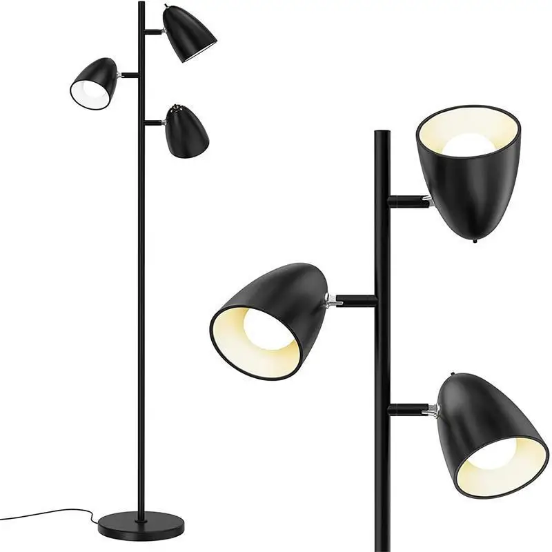 

American Countryside Retro Industrial Iron Floor Lamp for Living Room Sofa Cage Modern Reading Bedroom Standing Lamps
