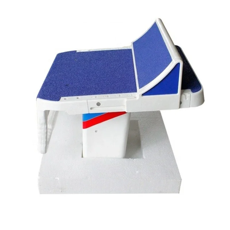 Portable swimming pool swimmer starter block