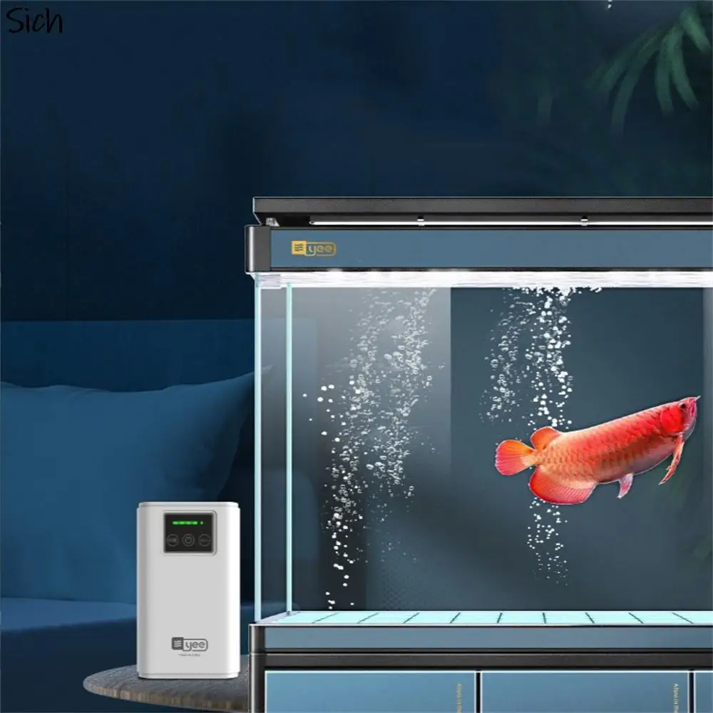 Aquarium Air Pump With Battery 50-185H Aquarium Oxygen Air Pump Fish Tank Usb Portable Aerator For Fishing Outdoor