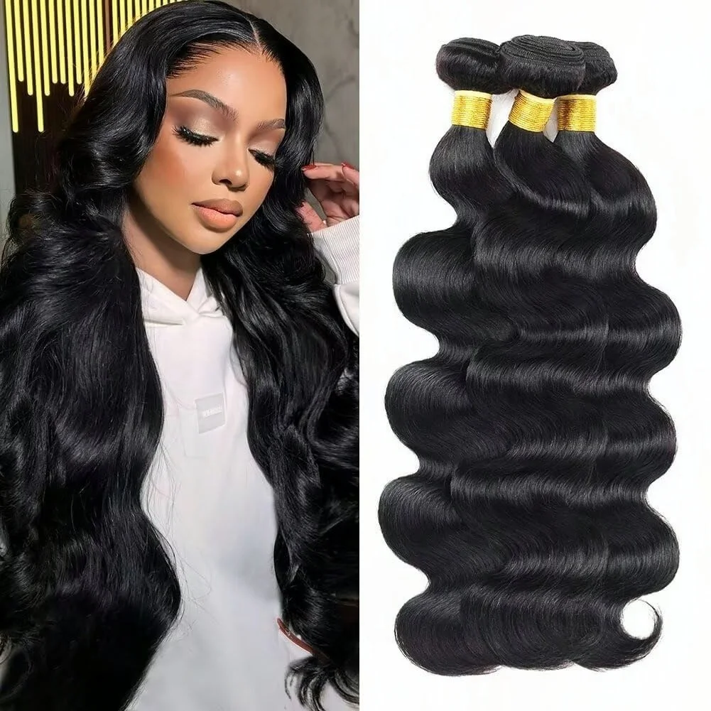 12A حزم الشعر البشري مستقيم 4/5/6 حزم شعر بشري لعذراء 8-34 بوصة 100% غير المجهزة البرازيلي الجسم موجة حزم لحمة مزدوجة