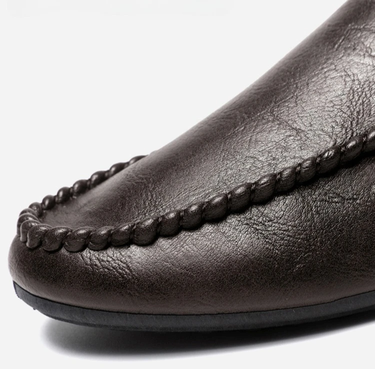 Frühling Herbst Herren Casual Einzel-Schuhüberzug Lazy Shoes Weichsohlige Herren-Fahrerschuhe – Detail 2