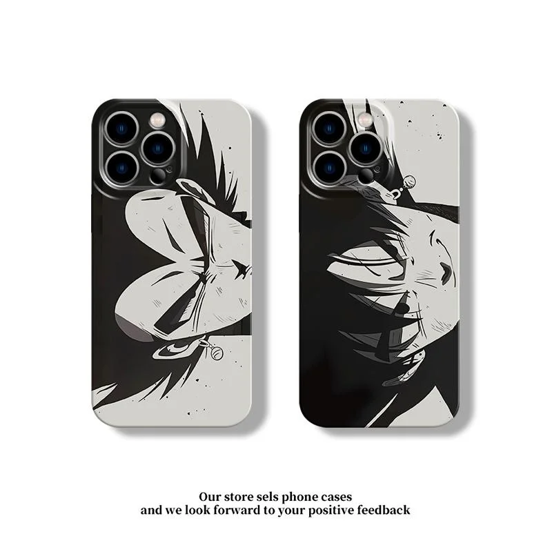 Funda de teléfono Anime Dragon Ball Z Son Goku Vegeta para iPhone 11 12 13 14 15 16 17 Pro Max Plus Air Japón funda a prueba de golpes de dibujos animados