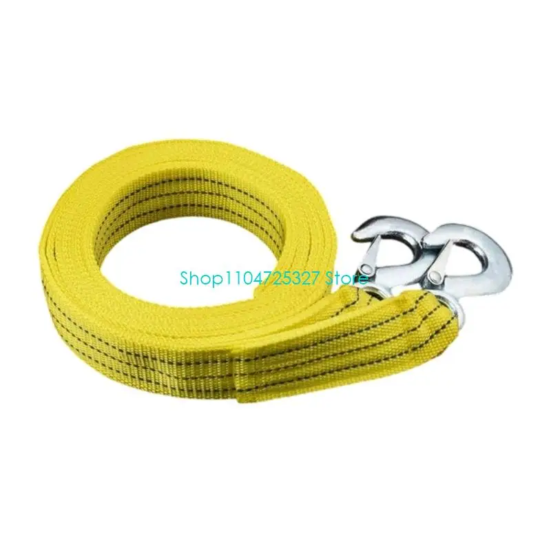 D8KF Vehicle Tow Line 400 with Metal End Clasps for Temporary Towing