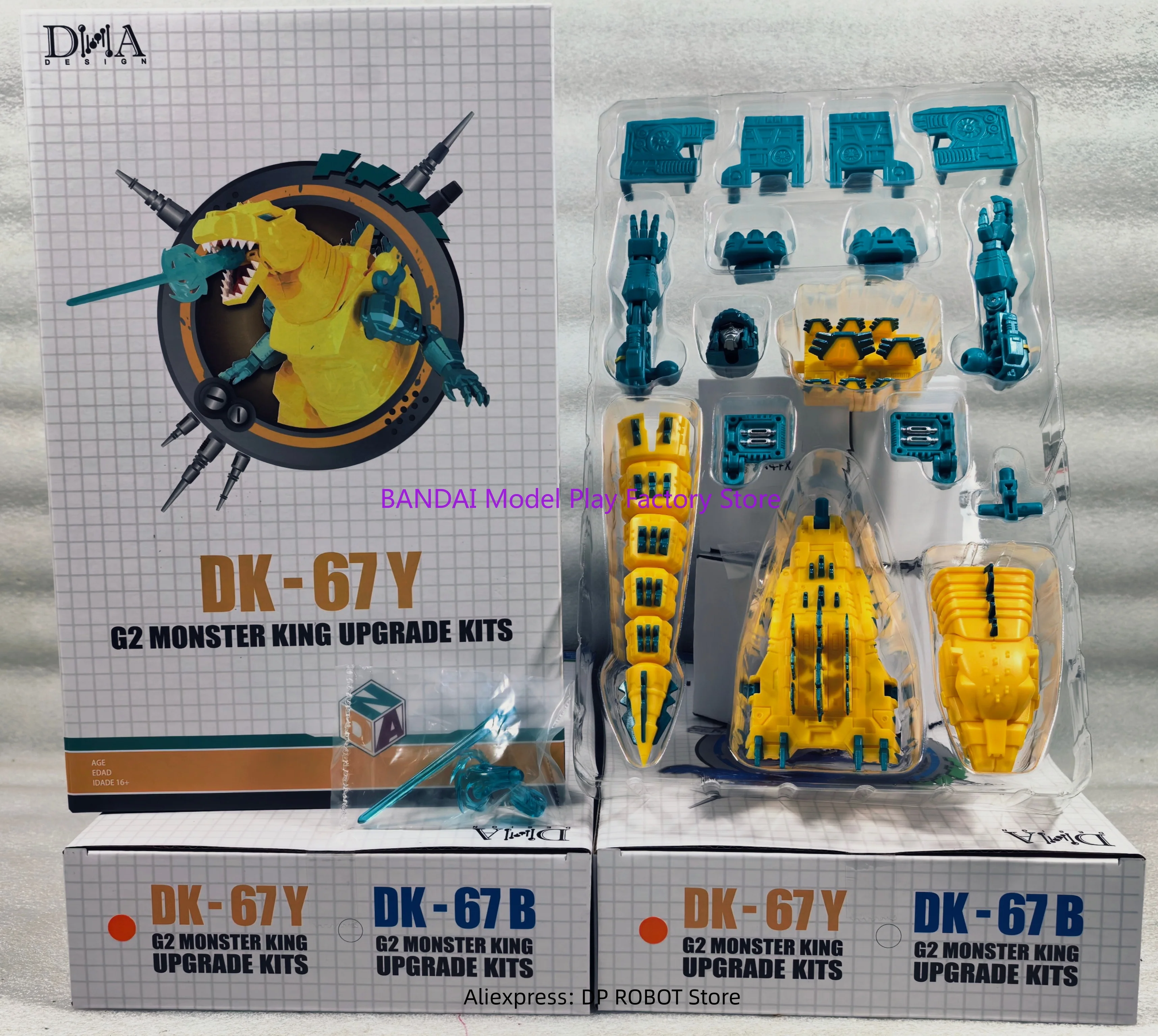 

[IN STOCK ] DNA Design DK-67Y DK-67Y Upgrade Kits For G2 Legacy Grimlock Accessories