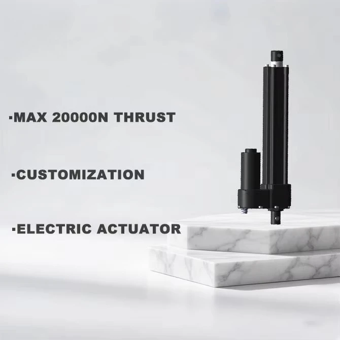 Custom 20000N 4400lbs Electric Linear Actuator Lineal Motor High Torque Low Speed for Solar tracker