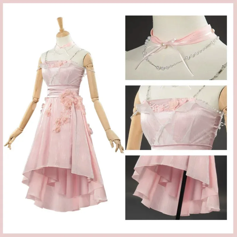 

CyGame Love and Deepspace Player Heroine Zayne Xavier Rafayel Косплей Костюм Весенние цветы Розовое платье Парик Женский сексуальный костюм для вечеринки