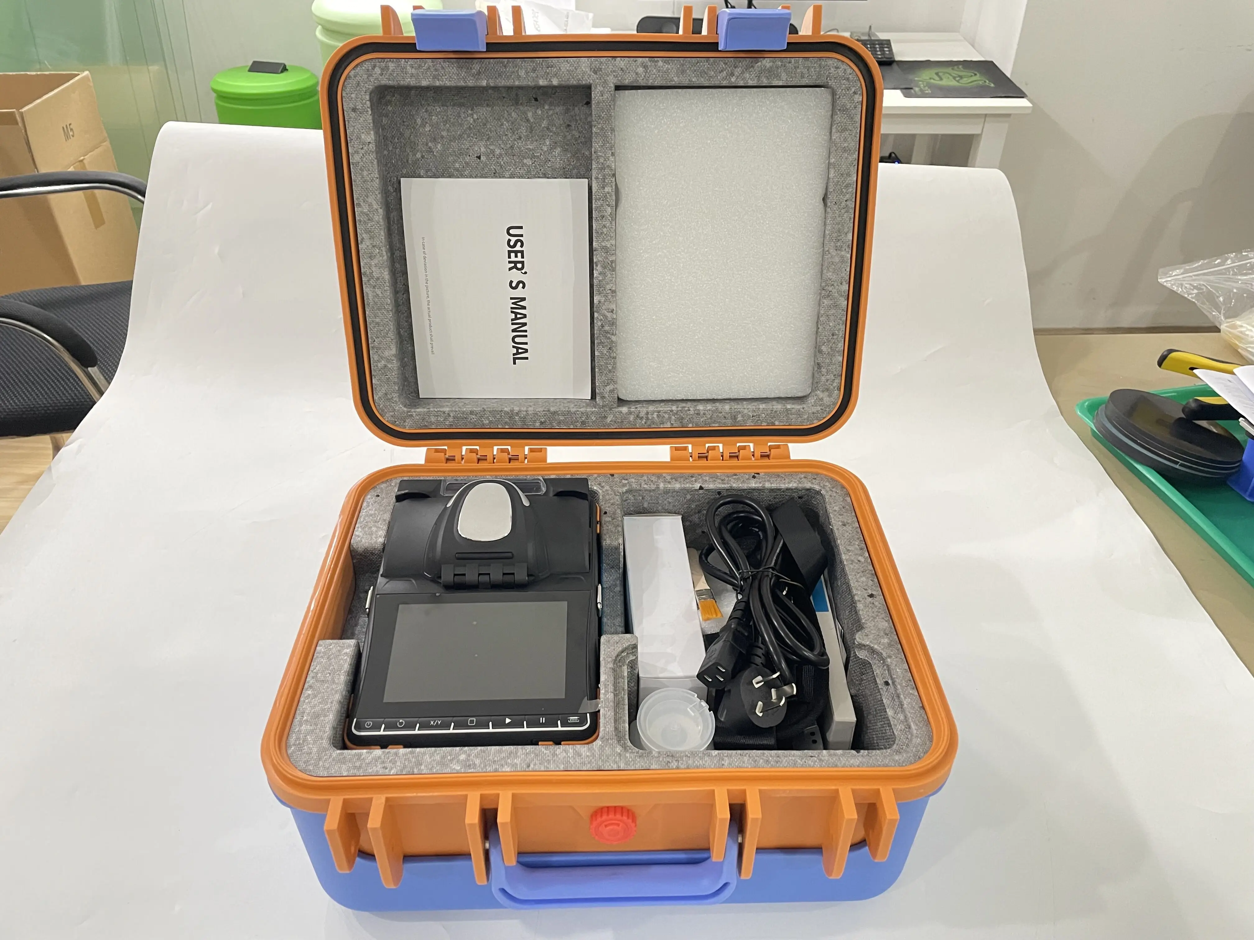 Automatic manual 6 Motor With VFL OPM Fusion Splicing Machine Optical Fiber optic Fusion Splicer Machine