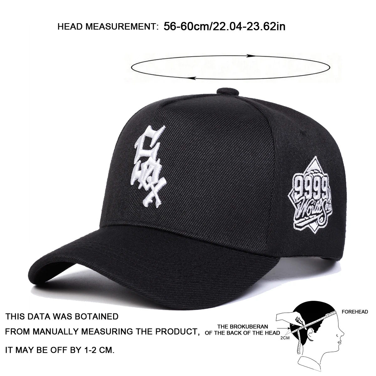 Unisex SOX 9999 Letter Embroidery Baseball Caps Outdoor Adjustable Spring and Autumn Casual Sunscreen Hat image 6