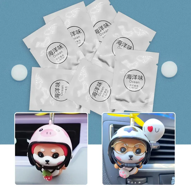 5/10/15/20/25/30pcs Solid Car Perfume Supplement Tablet Flavor Car Air Conditioner Vent Good Smell Scent Pads Car Refill