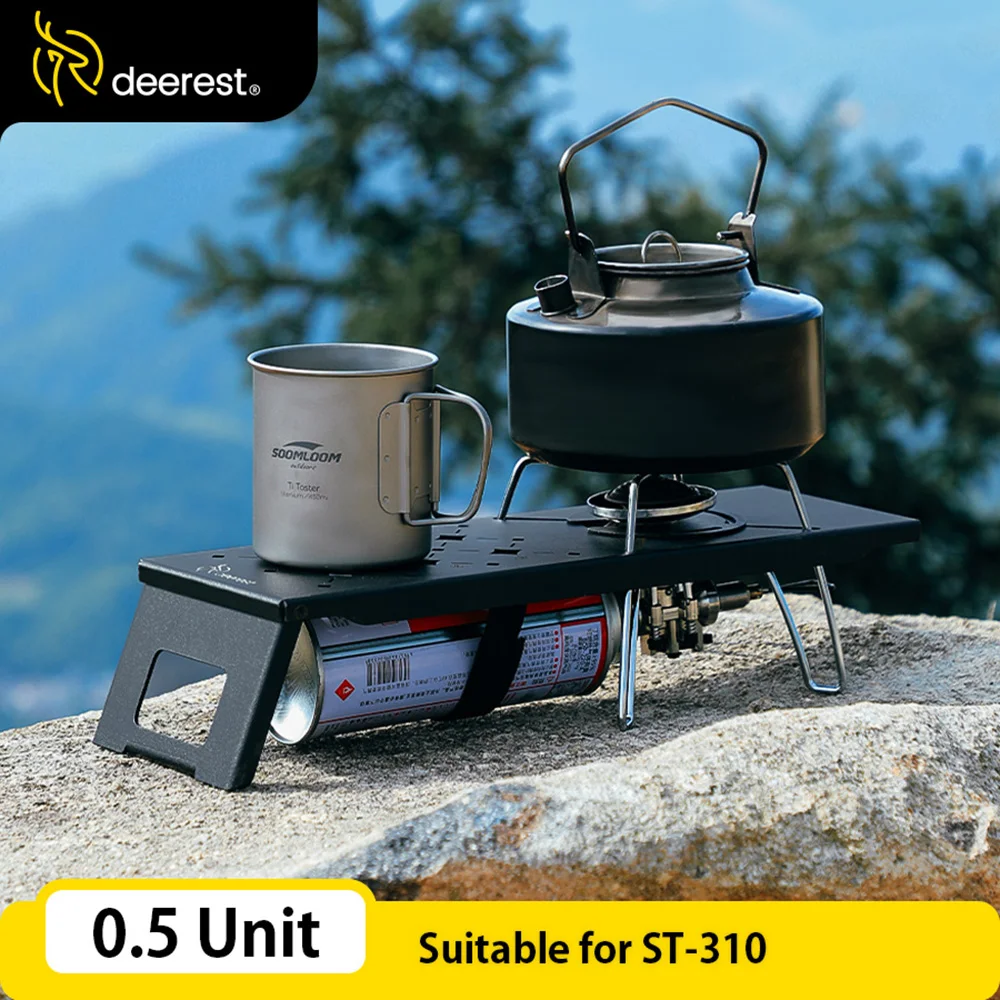 Deerest Camping Burner Accessories Outdoor IGT Table 0.5 Unit Panel Plate for ST-310 SOTO 310 Spider Stove Gas Stove Burner Rack