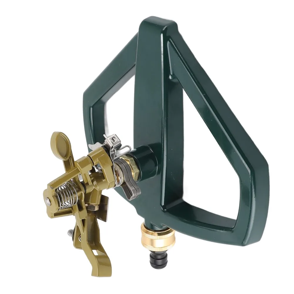360 Degree Rotation Rotating Sprinkler Zinc Alloy + Stainless Steel Medium To Large Area Coverage Rotating Sprinkler for Lawn