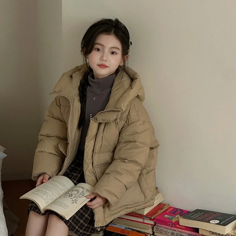 

Down Coat Jacket Cotton Windbreak Cartoons Warm Thicken Winter Skiwear Ten Degrees Below Zero Children's Clothin Winter Children